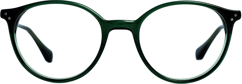 מסגרת BROOKS של GIGI Studios, עגולה מאצטט בגוון ירוק