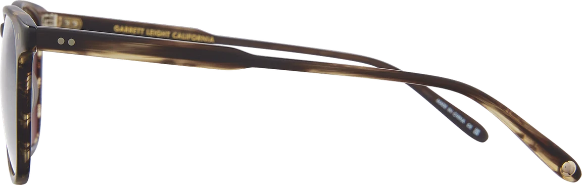 משקפי שמש Garrett Leight BROOKS בצבע הוואנה סערה מט (תמונה 3 מתוך 3)