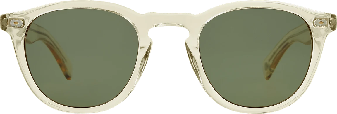 משקפי שמש Garrett Leight HAMPTONX בצבע שקוף, עדשות ירוקות (תמונה 2 מתוך 3)