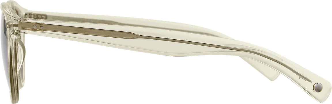 משקפי שמש Garrett Leight HAMPTONX בצבע שקוף, עדשות ירוקות (תמונה 3 מתוך 3)