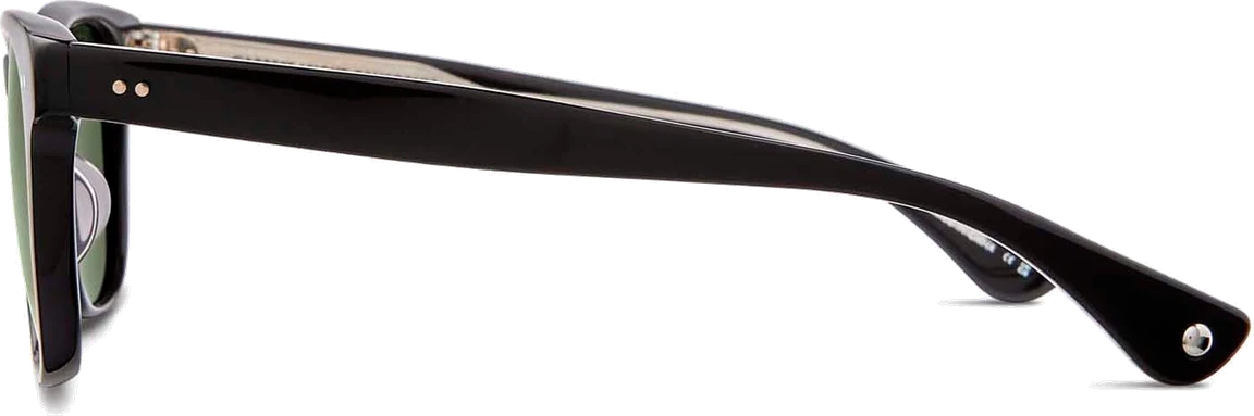 משקפי שמש Garrett Leight TORREY בצבע שחור, עדשות ירוקות G15 (תמונה 3 מתוך 3)