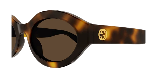 משקפי שמש Gucci GG1579S בצבע הוואנה, עדשות חומות (תמונה 3 מתוך 3)