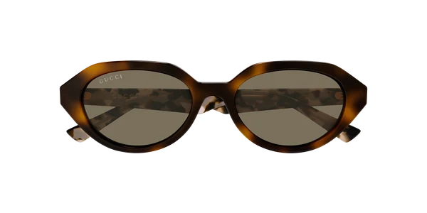 משקפי שמש Gucci GG2178S בצבע הוואנה, עדשות עשן (תמונה 2 מתוך 3)