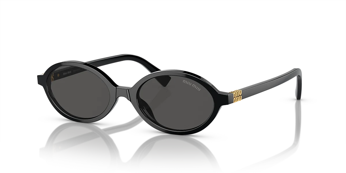 משקפי שמש Miu Miu MU 04ZS בצבע שחור (תמונה 1 מתוך 3)