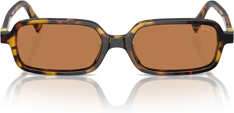 משקפי שמש Miu Miu MU 11ZS בצבע חום (תמונה 2 מתוך 3)