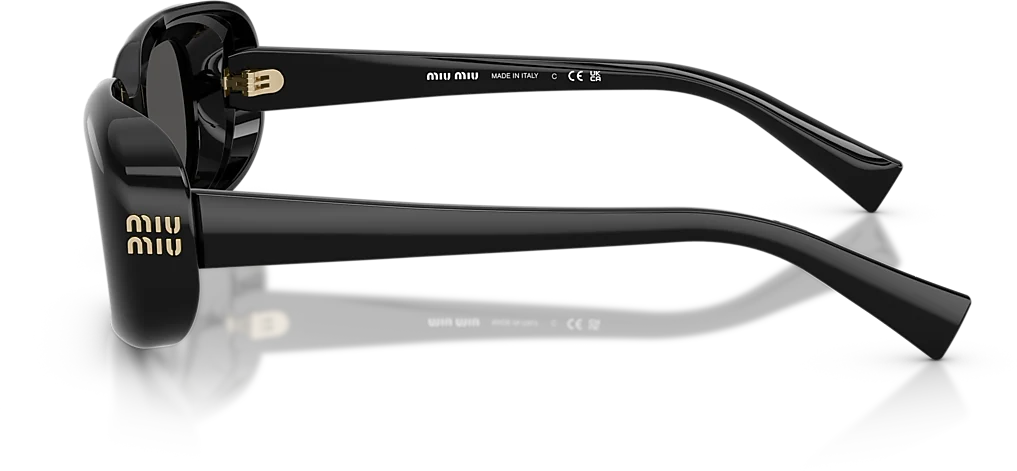 משקפי שמש Miu Miu MU B13S בצבע שחור (תמונה 3 מתוך 3)