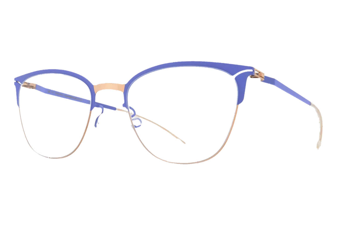 משקפי ראייה MYKITA ELBA בצבע זהב שמפניה / סגול רך