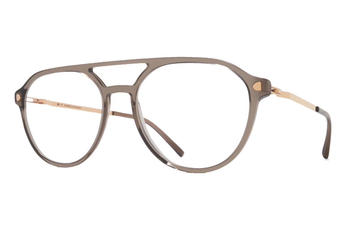 משקפי ראייה MYKITA JASMI בצבע אפור שקוף / זהב שמפניה