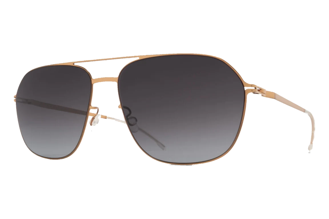 משקפי שמש MYKITA LAVEN בצבע זהב שמפניה, עדשות גרדיאנט בגוון דמדומים