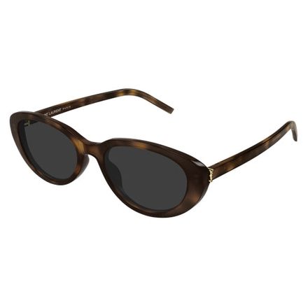 משקפי שמש Saint Laurent M154 בצבע הוואנה, עדשות אפורות