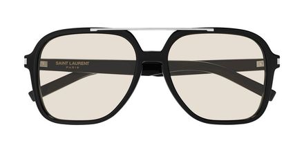 משקפי שמש Saint Laurent SL545 בצבע שחור, עדשות צהובות